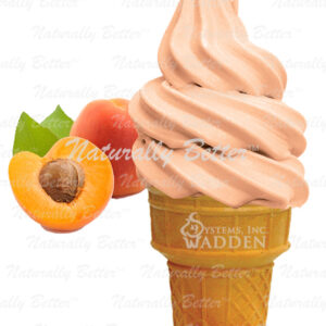 Apricot Soft Ice Cream Cone